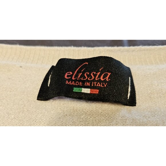 Elissia White Long Sleeve Shirt Women's Made in Italy - Picture 3 of 8